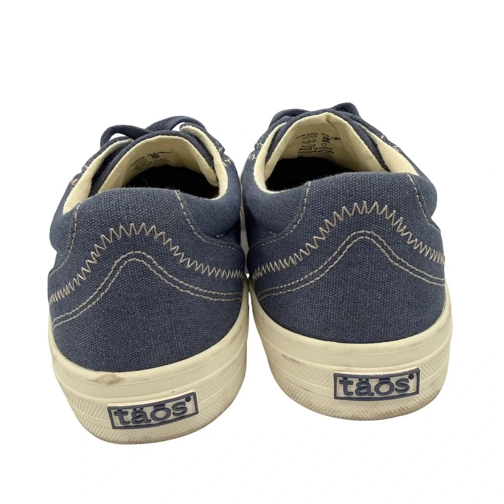 Taos Plim Soul Sneakers Womens 7.5 Blue Canvas Lace Up Comfortable Arch Support - Picture 3 of 13